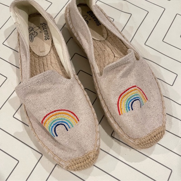 Soludos X Ashkhan Rainbow Espadrille Slip On Shoes. Sz 8.5 - Picture 3 of 11